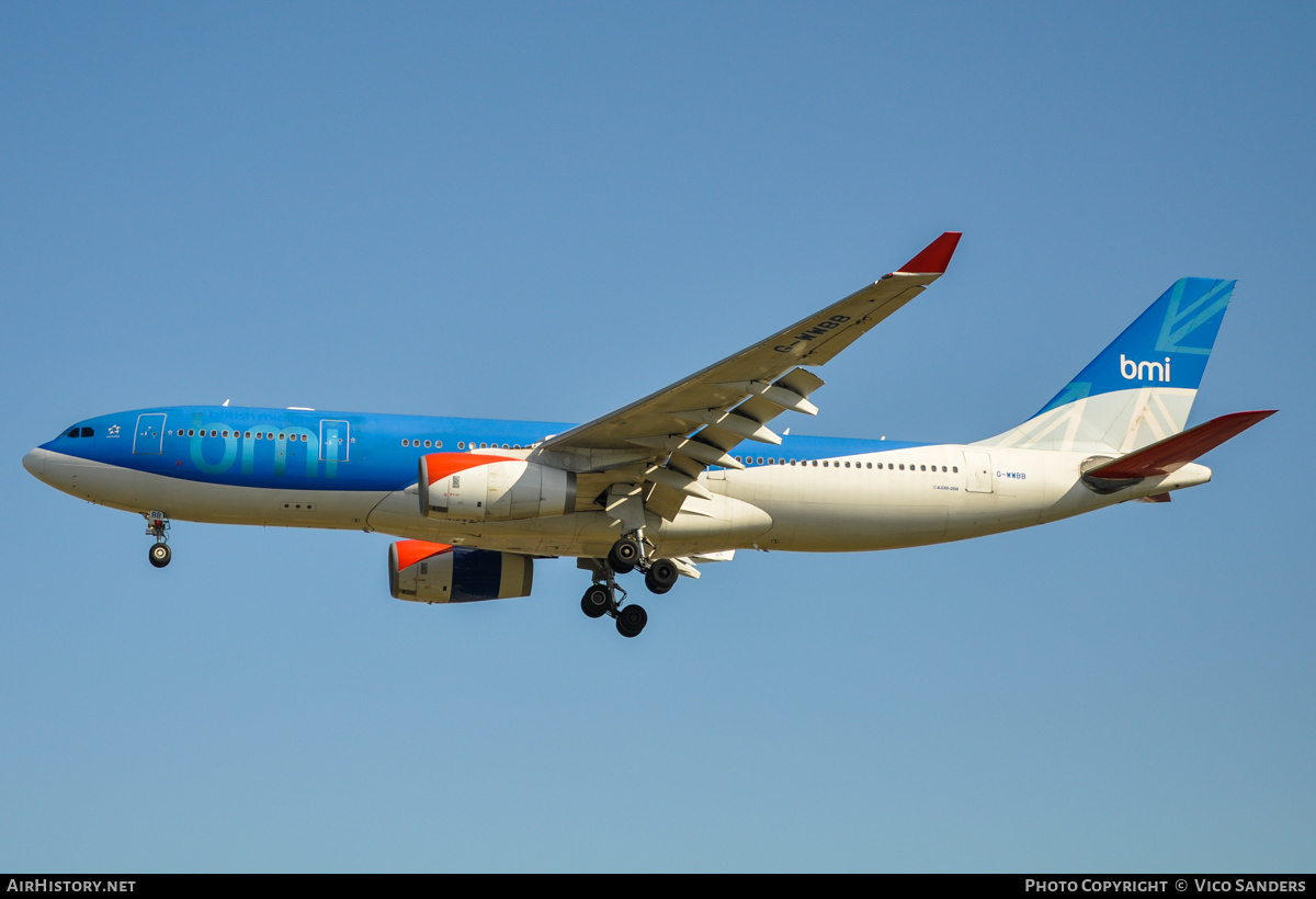 Aircraft Photo of G-WWBB | Airbus A330-243 | BMI - British Midland International | AirHistory.net #756606