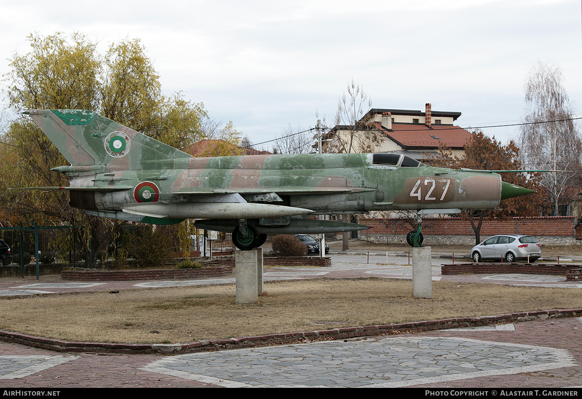 Aircraft Photo of 427 | Mikoyan-Gurevich MiG-21bis SAU | Bulgaria - Air Force | AirHistory.net #756613