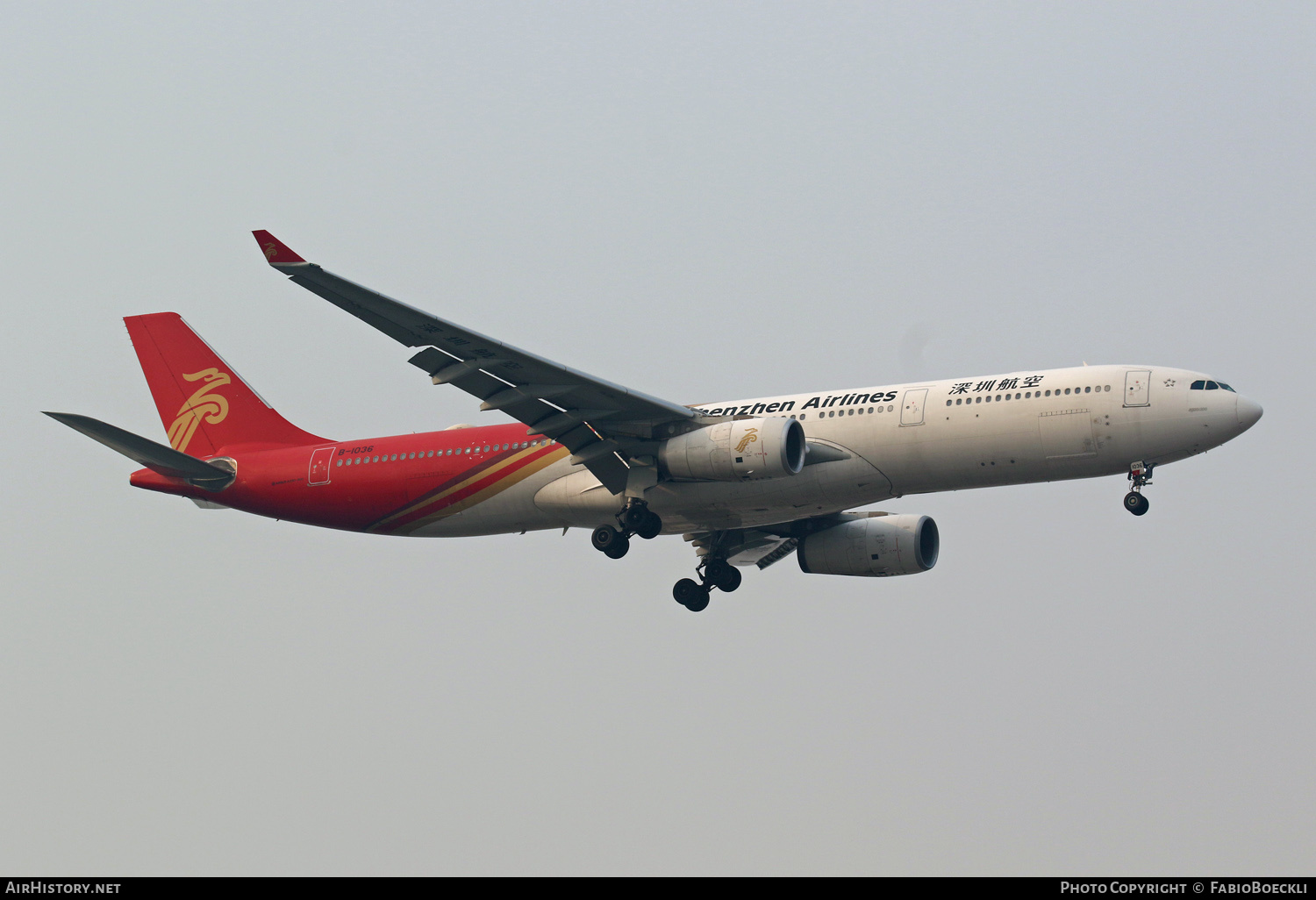 Aircraft Photo of B-1036 | Airbus A330-343 | Shenzhen Airlines | AirHistory.net #756668