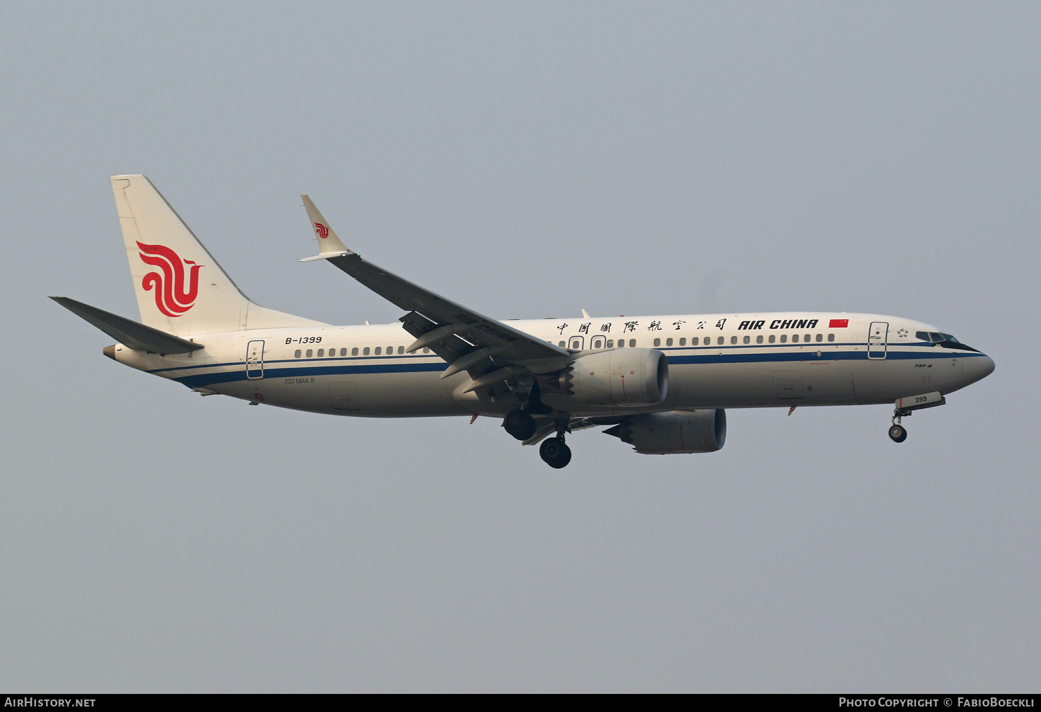 Aircraft Photo of B-1399 | Boeing 737-8 Max 8 | Air China | AirHistory.net #756672