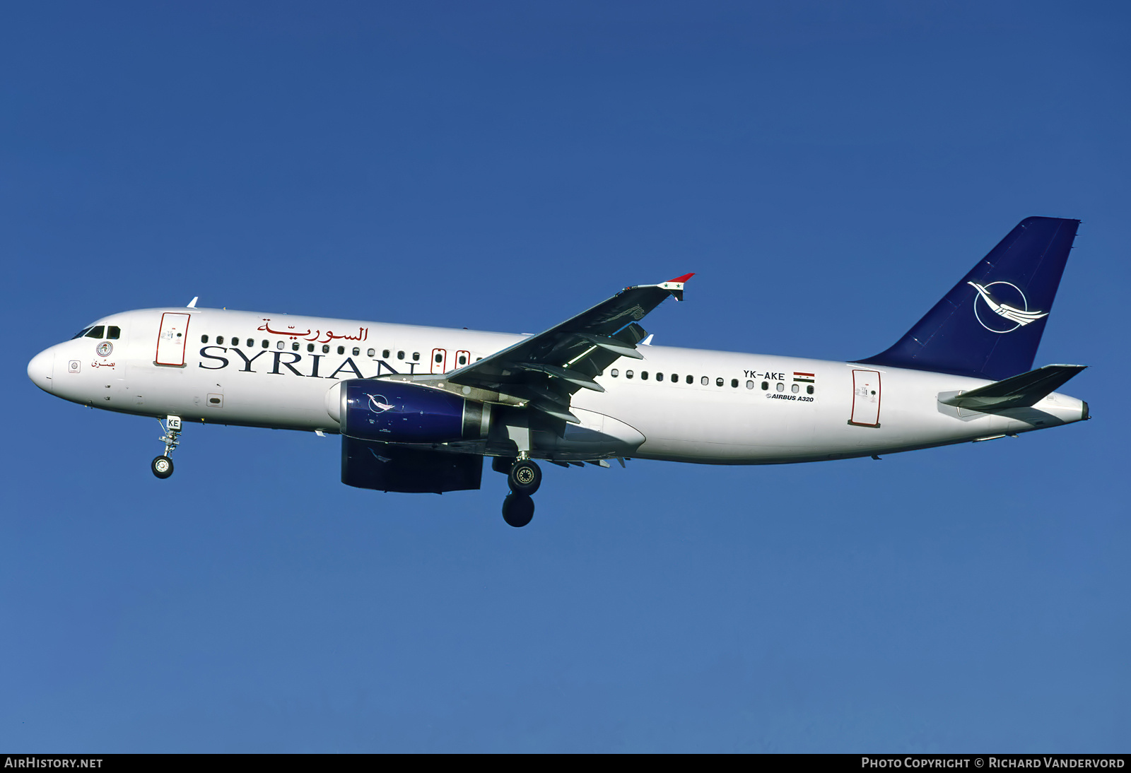 Aircraft Photo of YK-AKE | Airbus A320-232 | Syrian Air | AirHistory.net #756729