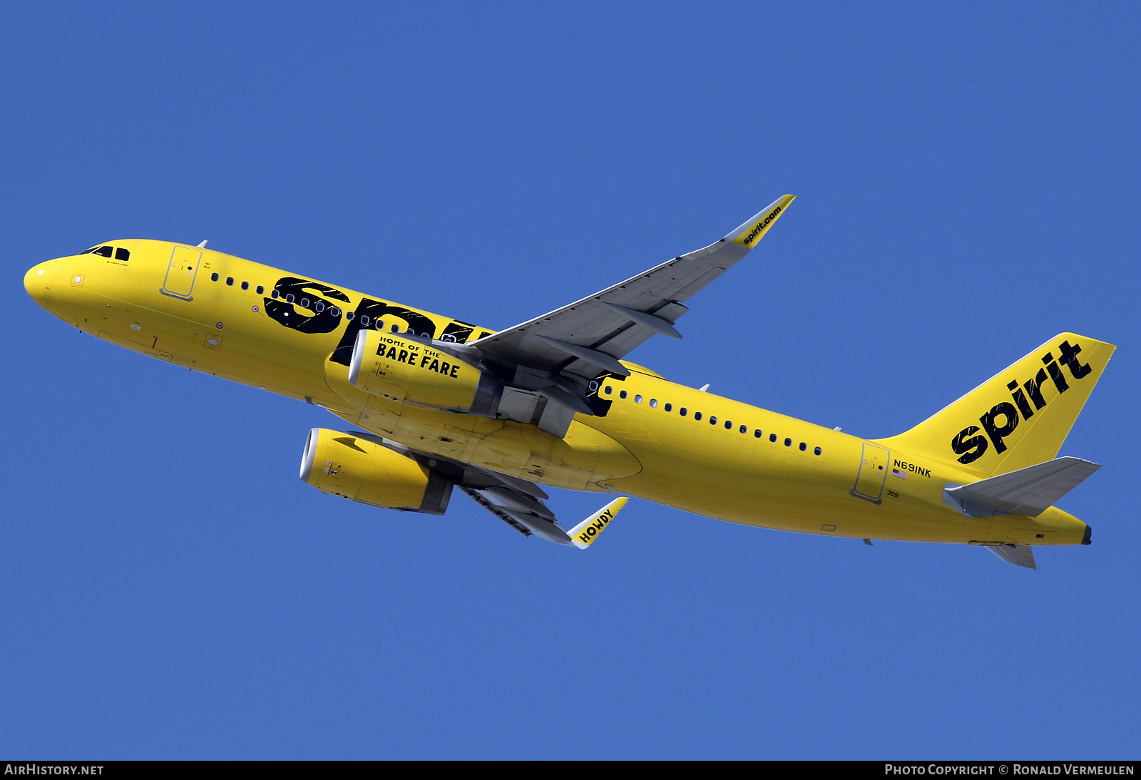 Aircraft Photo of N691NK | Airbus A320-232 | Spirit Airlines | AirHistory.net #756732
