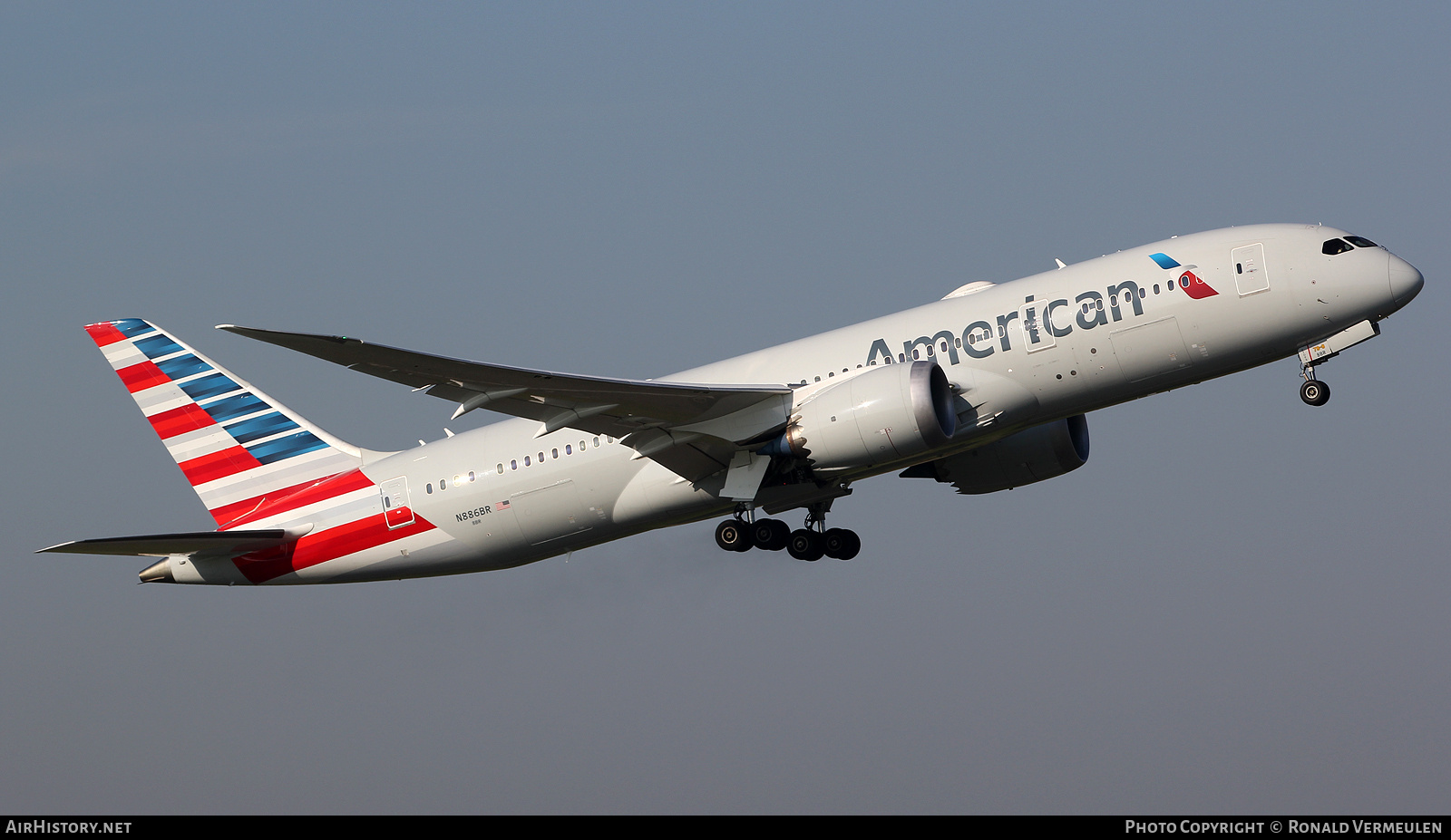 Aircraft Photo of N886BR | Boeing 787-8 Dreamliner | American Airlines | AirHistory.net #756796