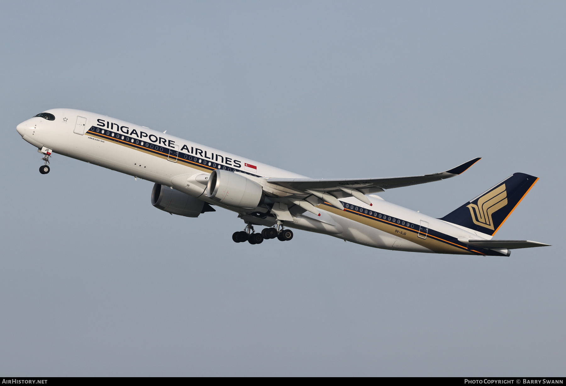 Aircraft Photo of 9V-SJG | Airbus A350-941 | Singapore Airlines | AirHistory.net #756797