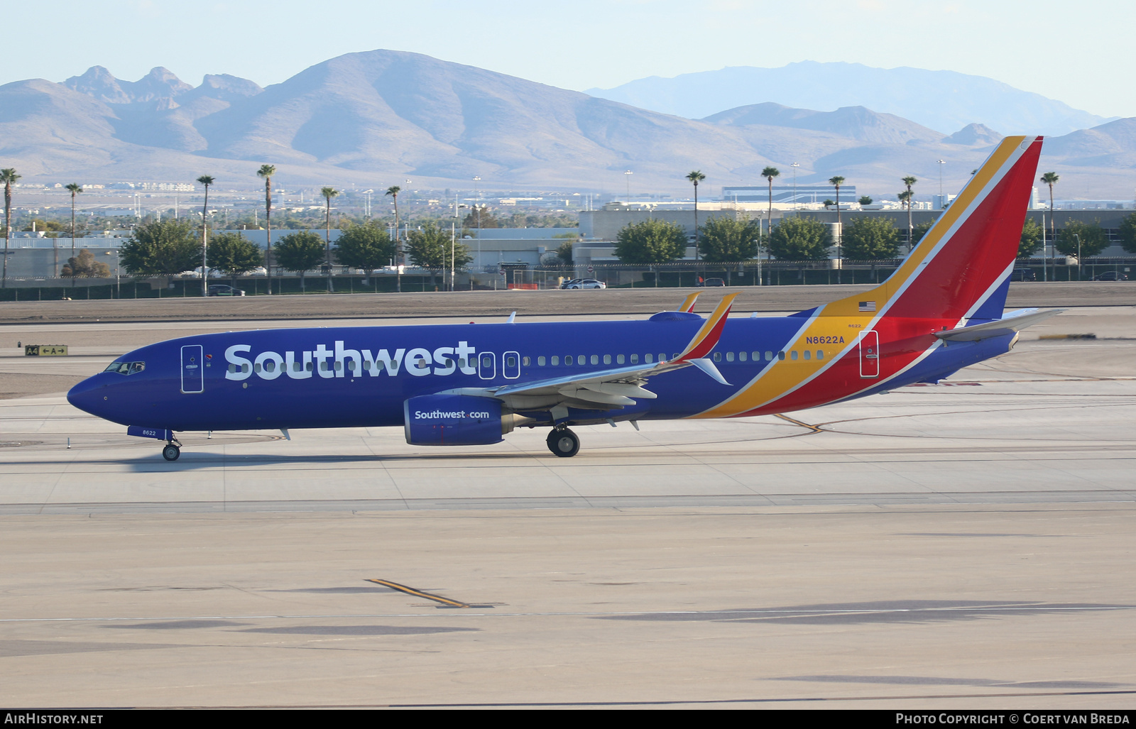 Aircraft Photo of N8622A | Boeing 737-8H4 | Southwest Airlines | AirHistory.net #756835