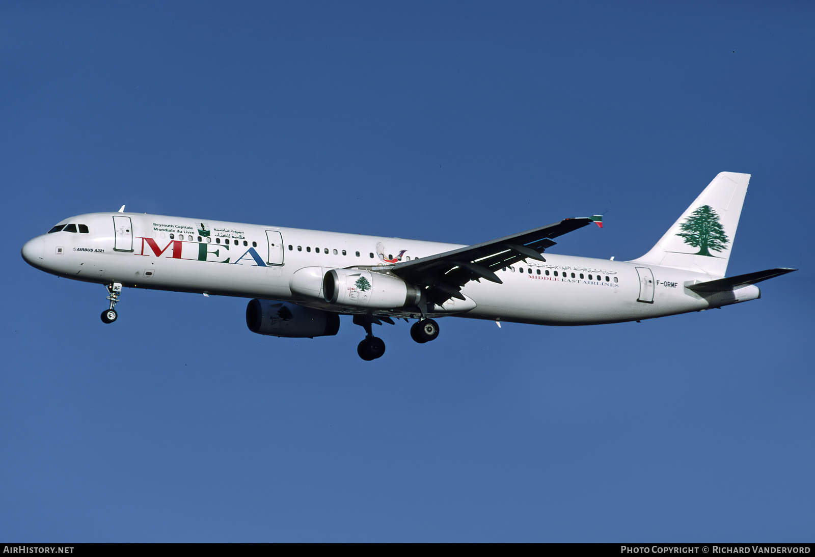 Aircraft Photo of F-ORMF | Airbus A321-231 | MEA - Middle East Airlines | AirHistory.net #756852