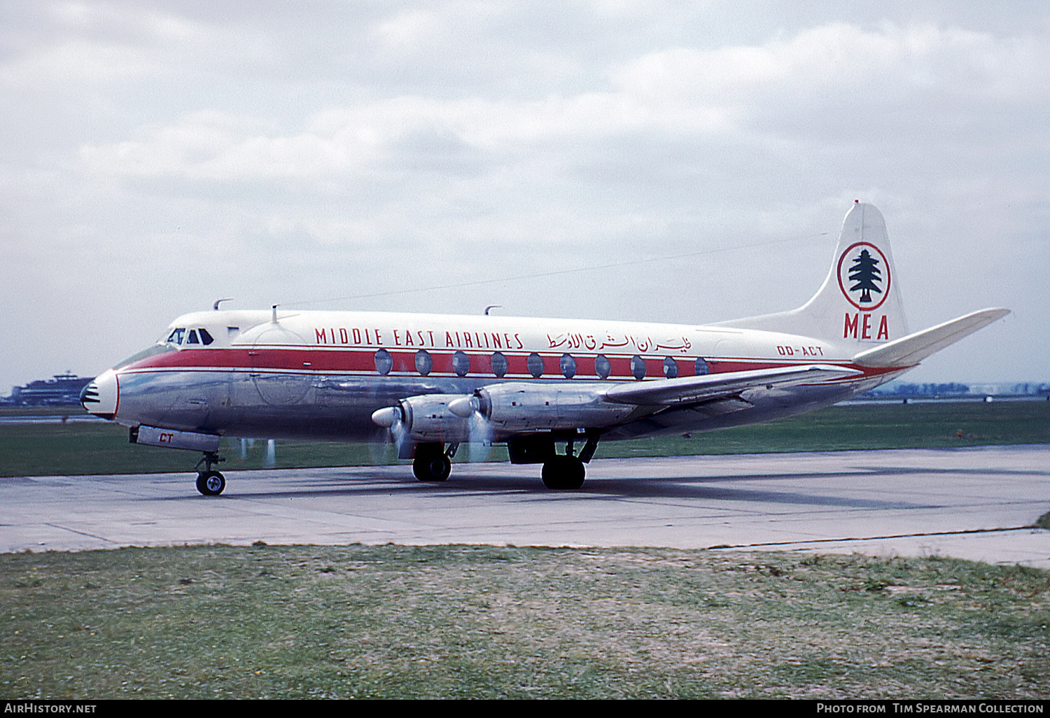 Aircraft Photo of OD-ACT | Vickers 754D Viscount | MEA - Middle East Airlines | AirHistory.net #756857