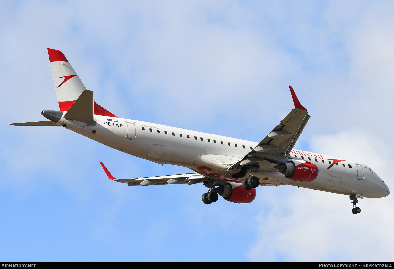 Aircraft Photo of OE-LWP | Embraer 195LR (ERJ-190-200LR) | Austrian Airlines | AirHistory.net #756893
