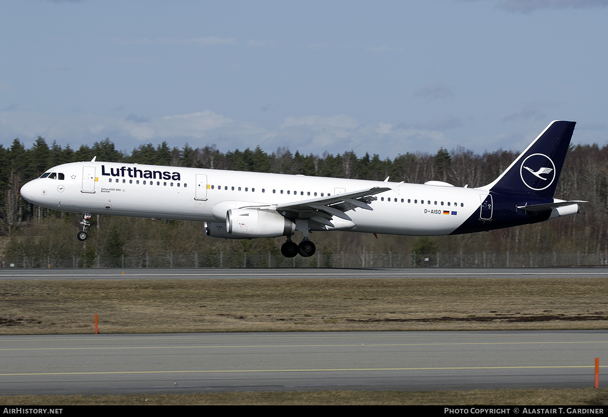 Aircraft Photo of D-AISO | Airbus A321-231 | Lufthansa | AirHistory.net #756895