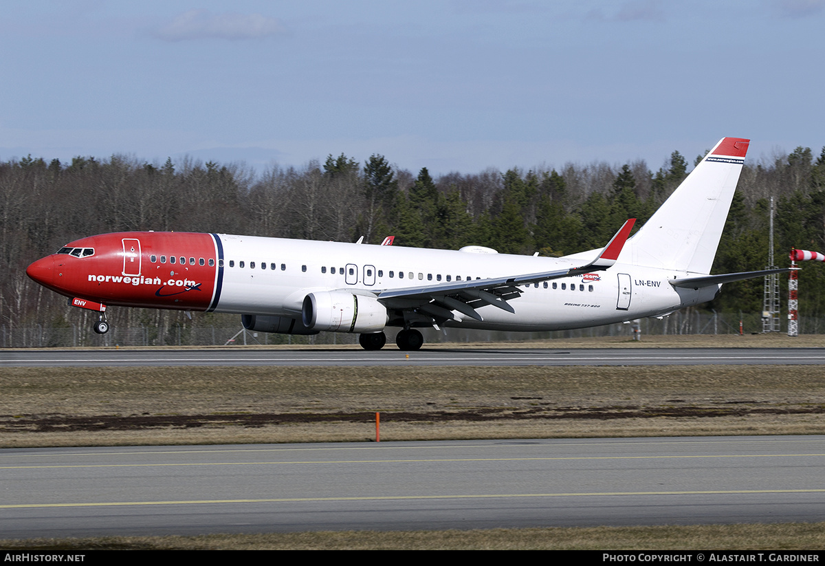 Aircraft Photo of LN-ENV | Boeing 737-8JP | Norwegian | AirHistory.net #756913