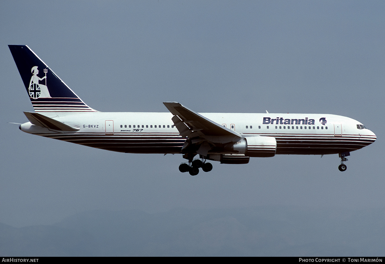 Aircraft Photo of G-BKVZ | Boeing 767-204 | Britannia Airways | AirHistory.net #756921