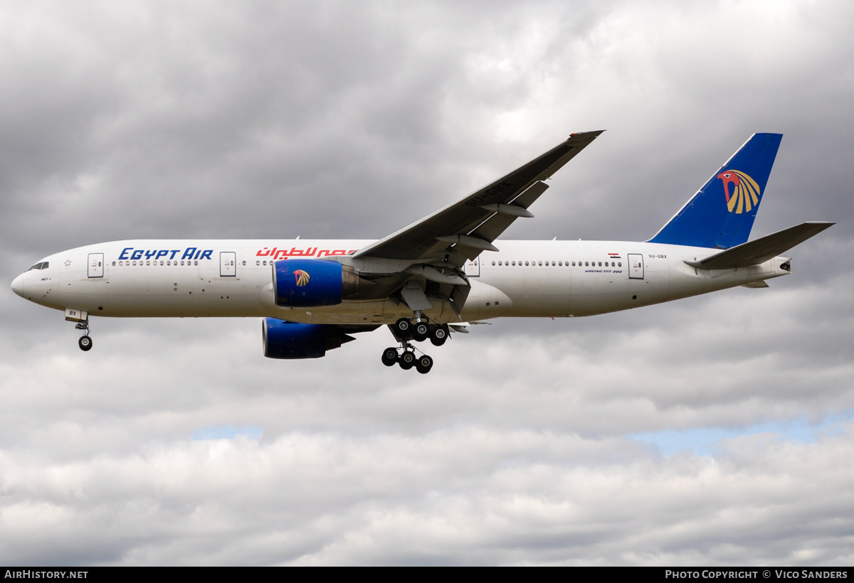 Aircraft Photo of SU-GBX | Boeing 777-266/ER | EgyptAir | AirHistory.net #756943