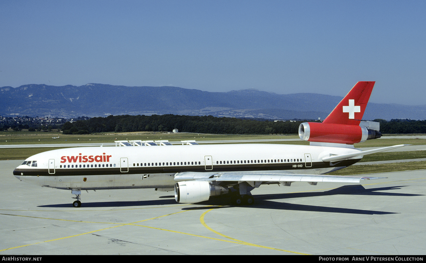 Aircraft Photo of HB-IHD | McDonnell Douglas DC-10-30 | Swissair | AirHistory.net #757048