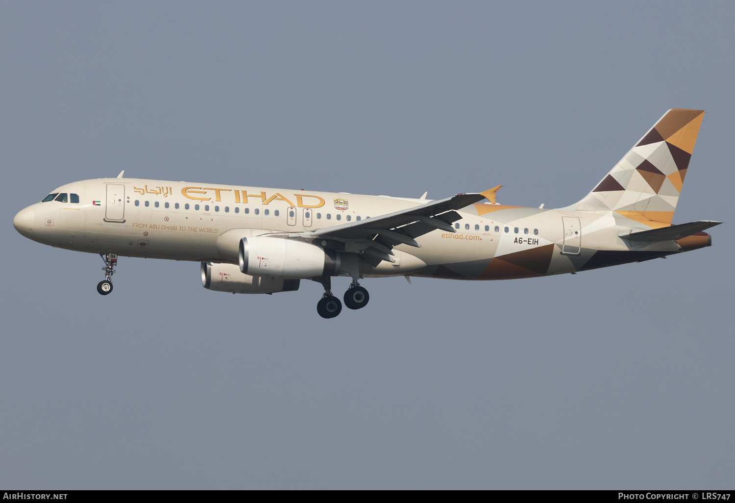 Aircraft Photo of A6-EIH | Airbus A320-232 | Etihad Airways | AirHistory.net #757049
