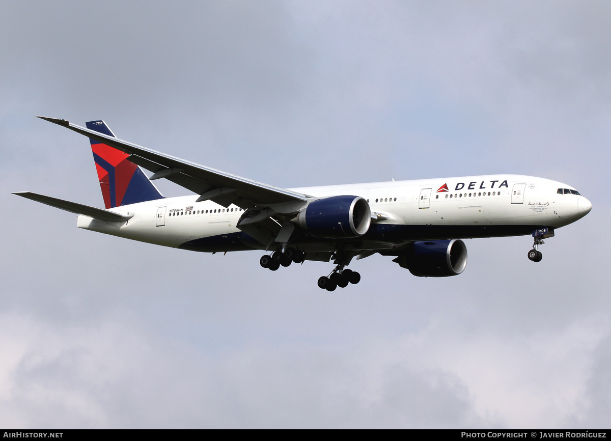 Aircraft Photo of N708DN | Boeing 777-232/LR | Delta Air Lines | AirHistory.net #757114