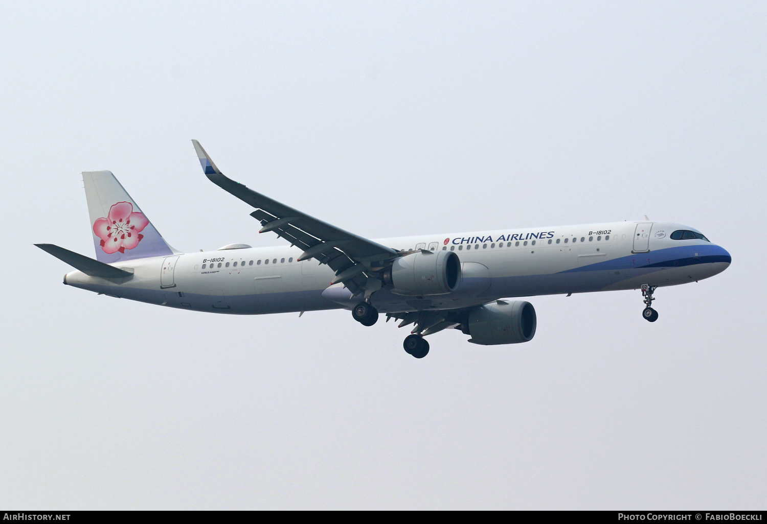 Aircraft Photo of B-18102 | Airbus A321-271NX | China Airlines | AirHistory.net #757152