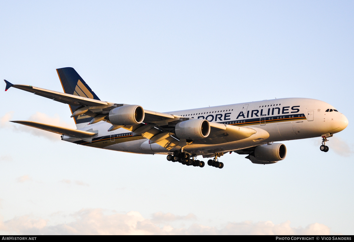 Aircraft Photo of 9V-SKE | Airbus A380-841 | Singapore Airlines | AirHistory.net #757173