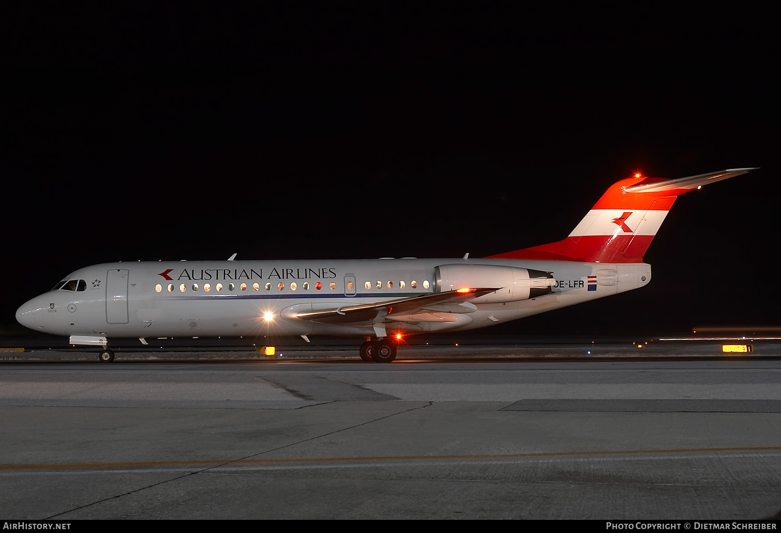 Aircraft Photo of OE-LFR | Fokker 70 (F28-0070) | Austrian Airlines | AirHistory.net #757182