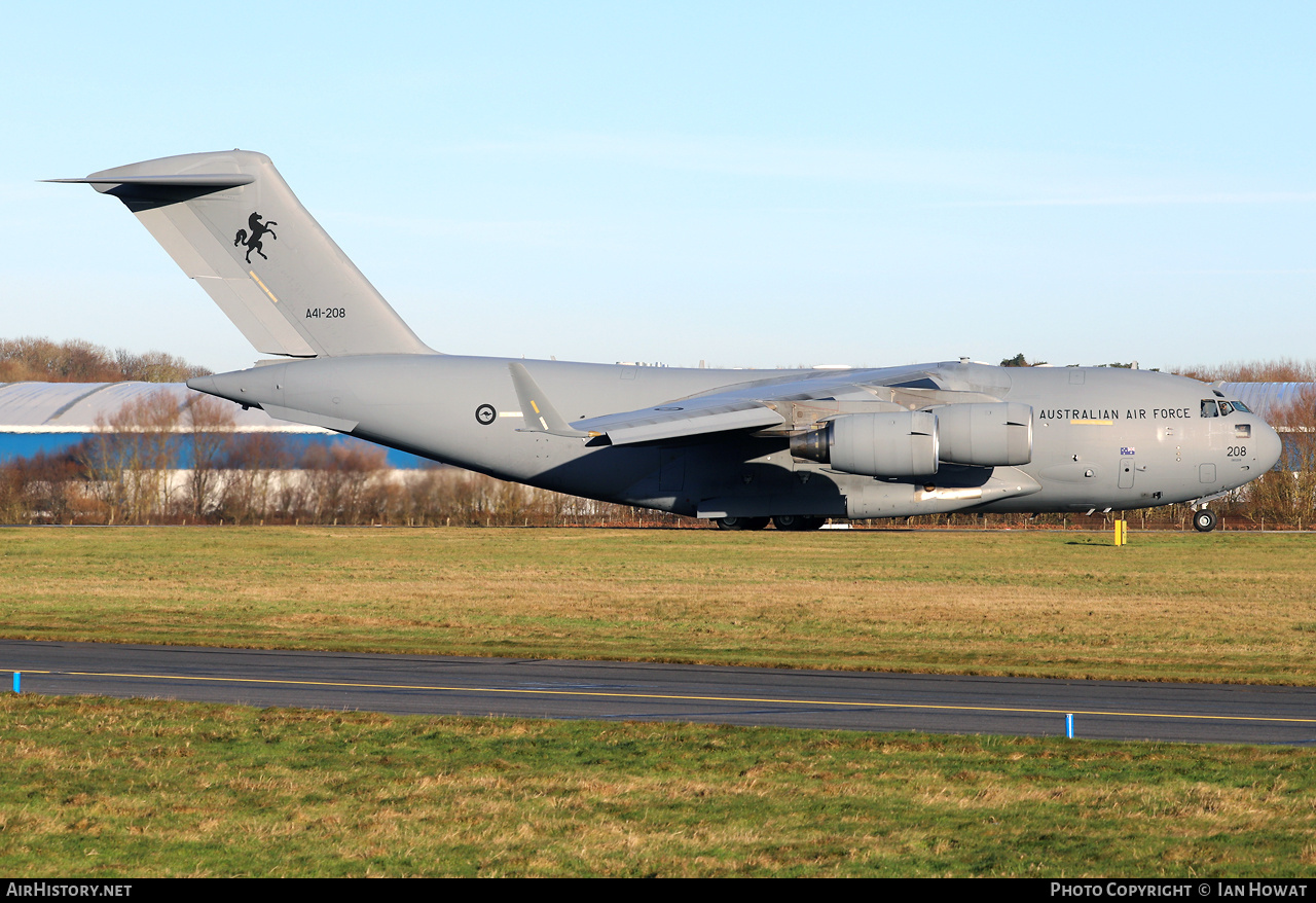 Aircraft Photo of A41-208 / 060208 | Boeing C-17A Globemaster III | Australia - Air Force | AirHistory.net #757199