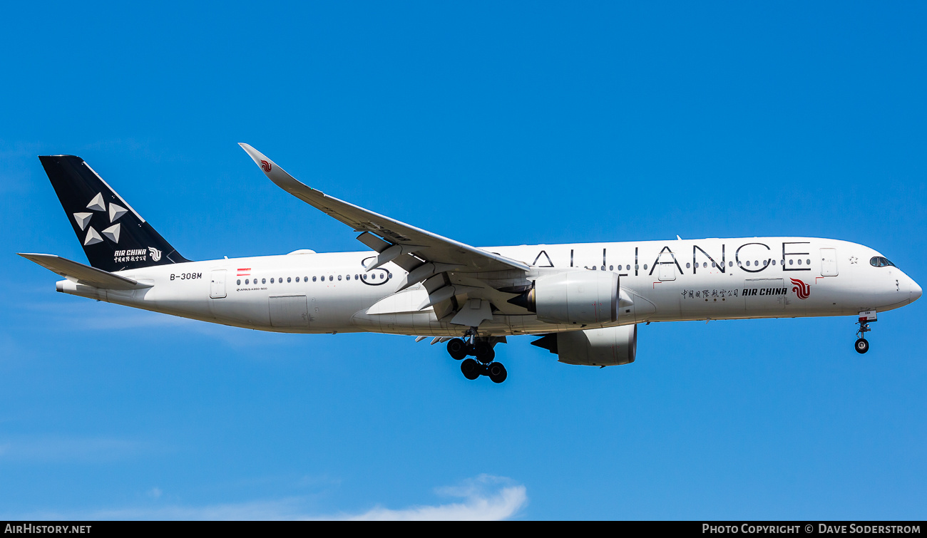 Aircraft Photo of B-308M | Airbus A350-941 | Air China | AirHistory.net #757279