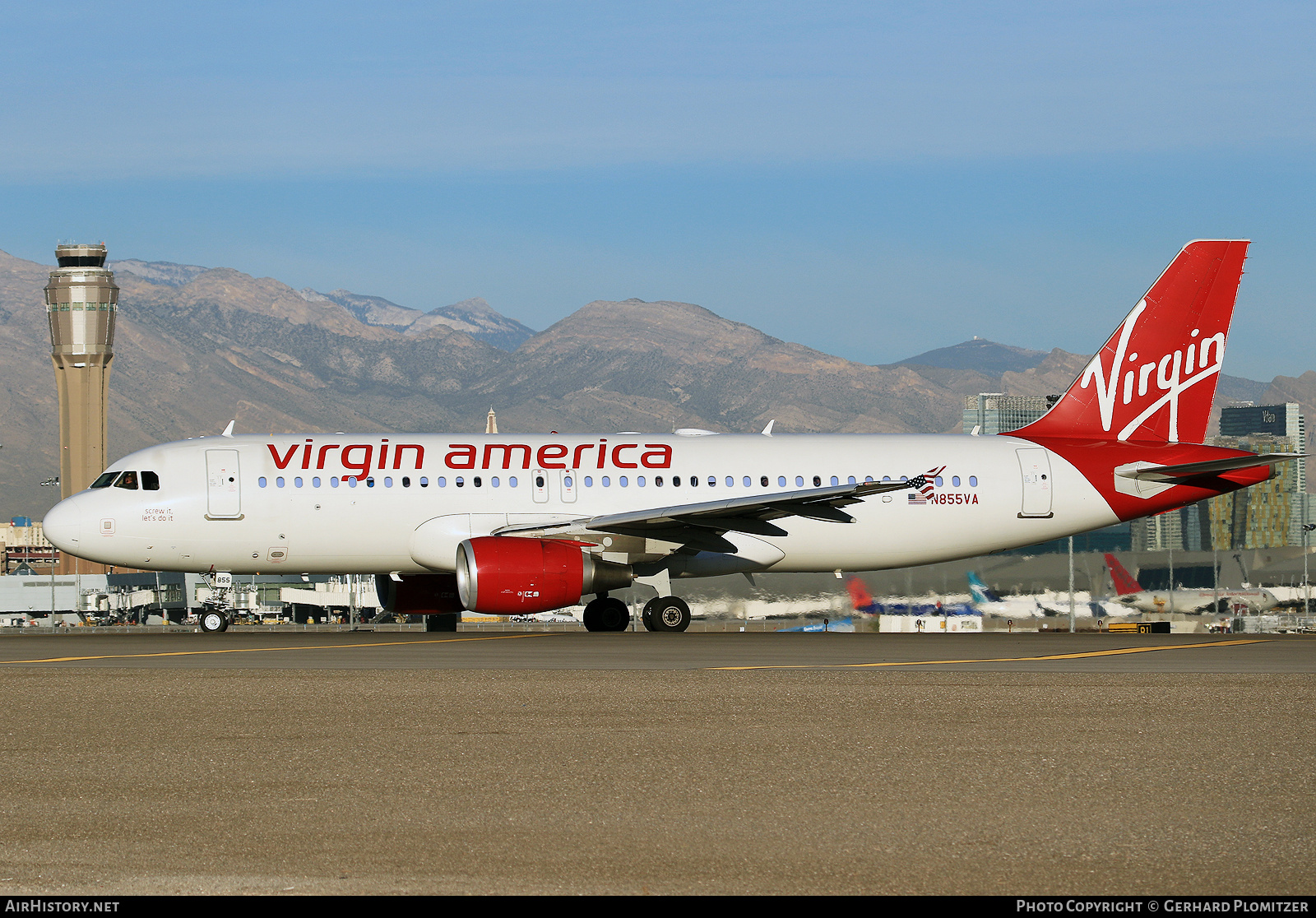 Aircraft Photo of N855VA | Airbus A320-214 | Virgin America | AirHistory.net #757305