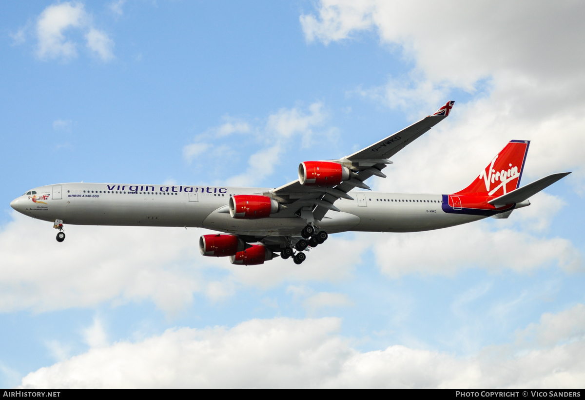 Aircraft Photo of G-VWKD | Airbus A340-642 | Virgin Atlantic Airways | AirHistory.net #757306