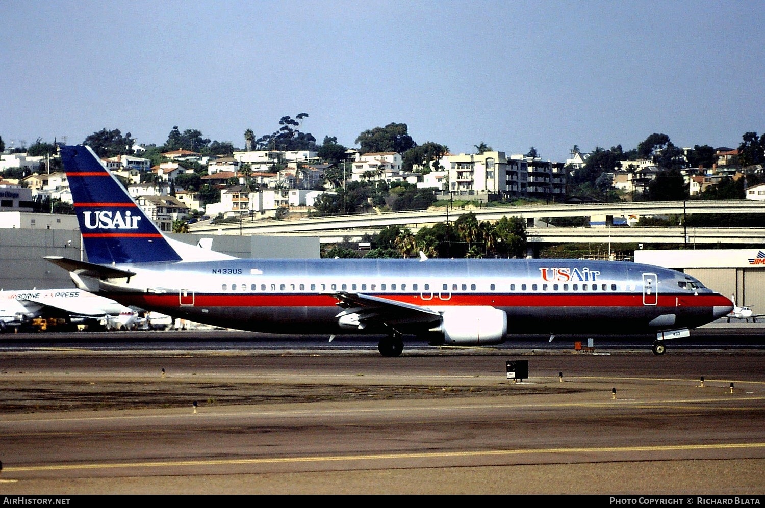 Aircraft Photo of N433US | Boeing 737-4B7 | USAir | AirHistory.net #757383