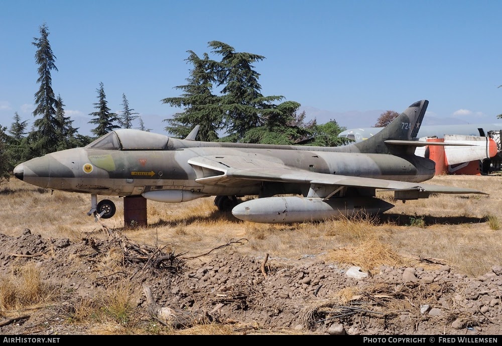 Aircraft Photo of 724 | Hunter FGA71A | Chile - Air Force | AirHistory.net #757391