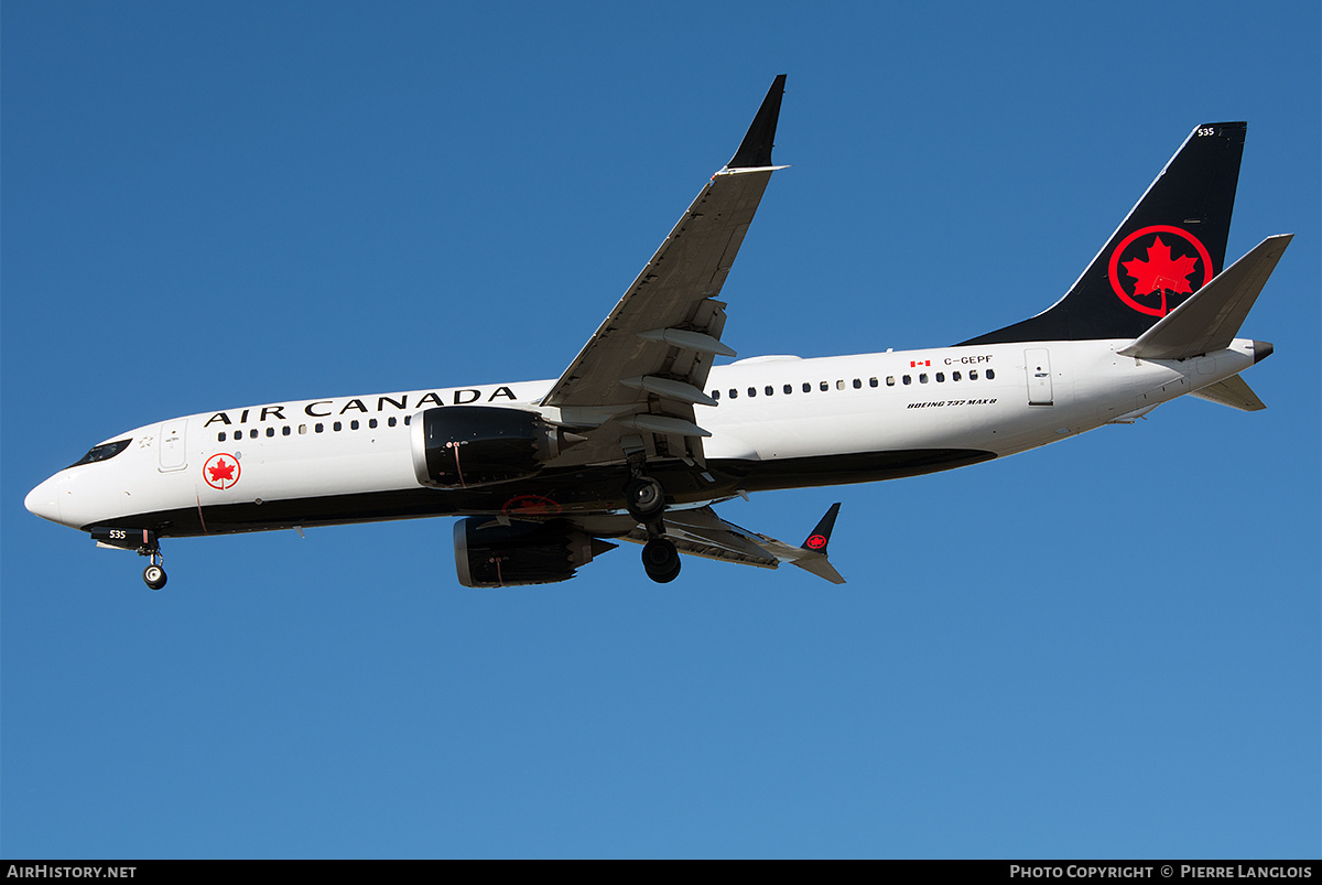 Aircraft Photo of C-GEPF | Boeing 737-8 Max 8 | Air Canada | AirHistory.net #757414