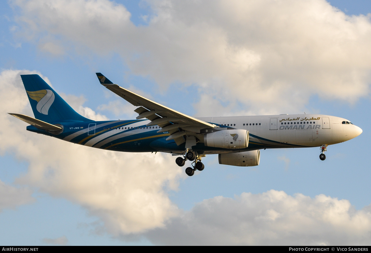 Aircraft Photo of VT-JWE | Airbus A330-243 | Oman Air | AirHistory.net #757522