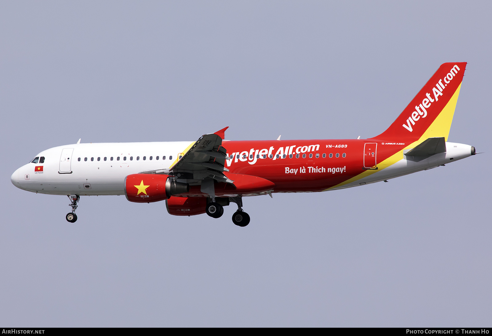 Aircraft Photo of VN-A689 | Airbus A320-214 | VietJet Air | AirHistory.net #757580