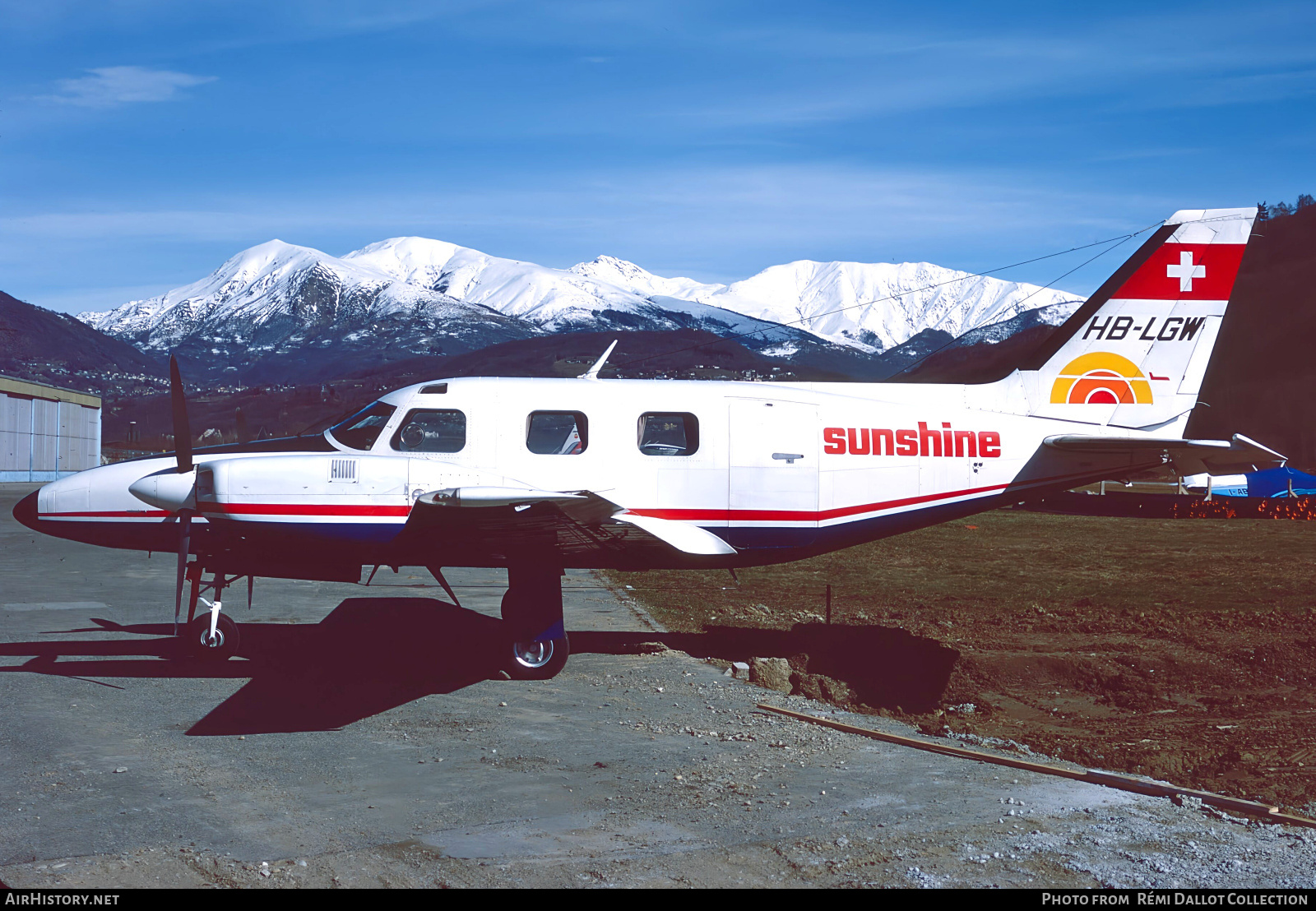 Aircraft Photo of HB-LGW | Piper PA-31P Pressurized Navajo | Sunshine Aviation | AirHistory.net #757590