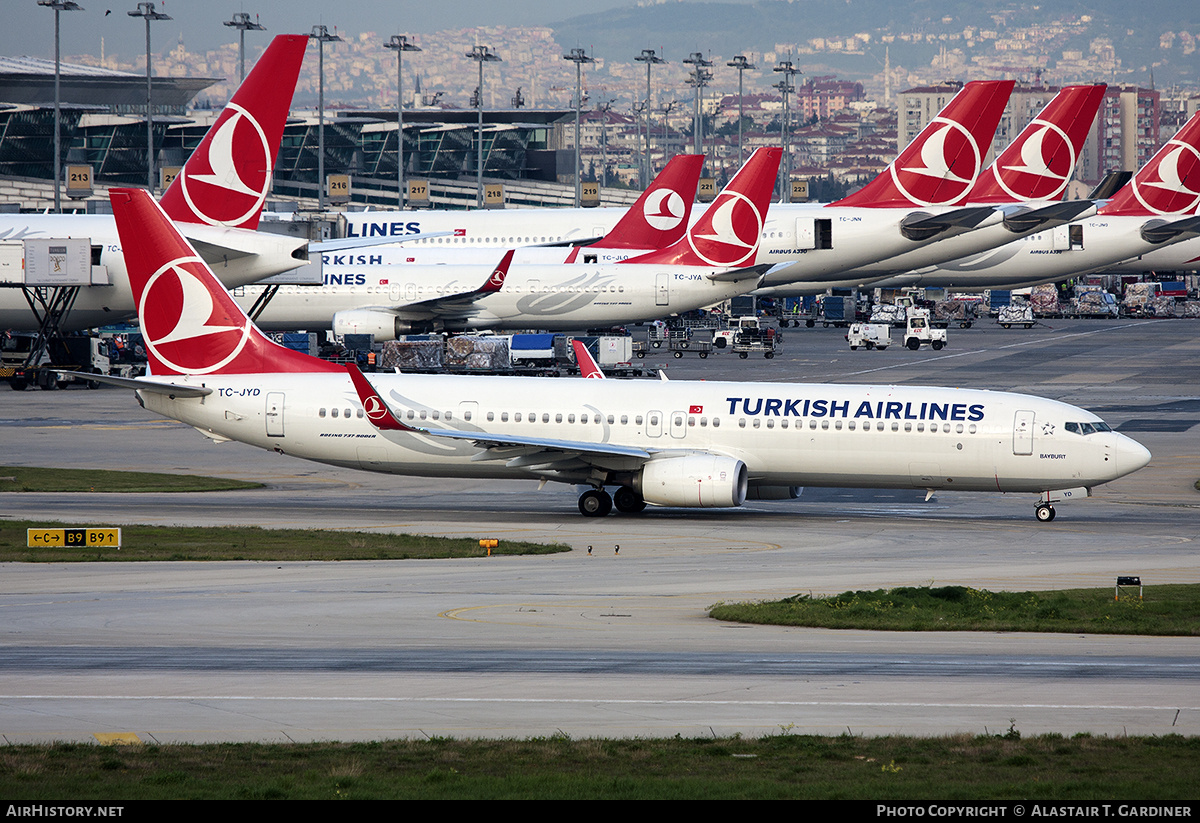 Aircraft Photo of TC-JYD | Boeing 737-9F2/ER | Turkish Airlines | AirHistory.net #757596