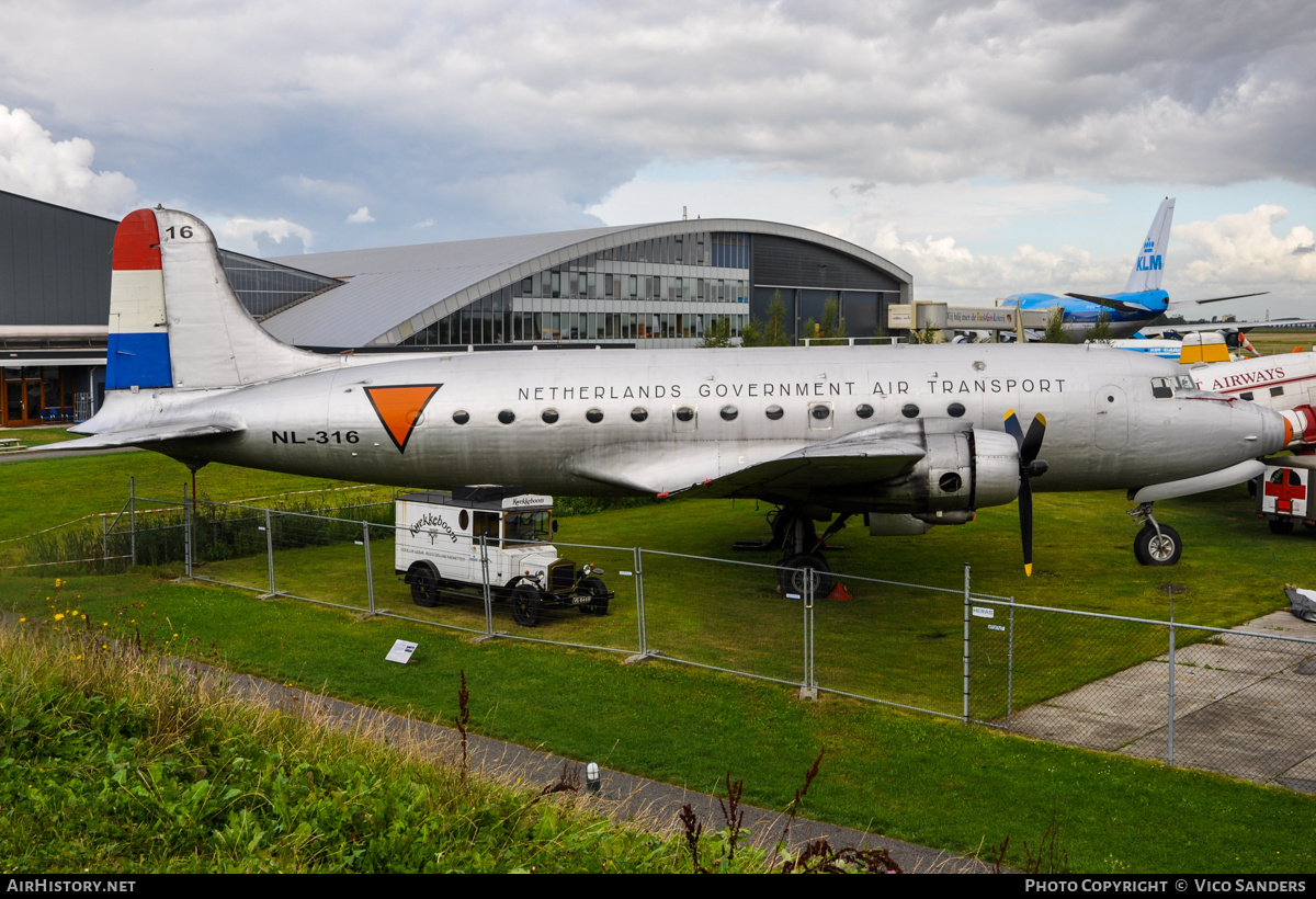 Aircraft Photo of NL-316 | Douglas C-54A Skymaster | Netherlands Government Air Transport | AirHistory.net #757612