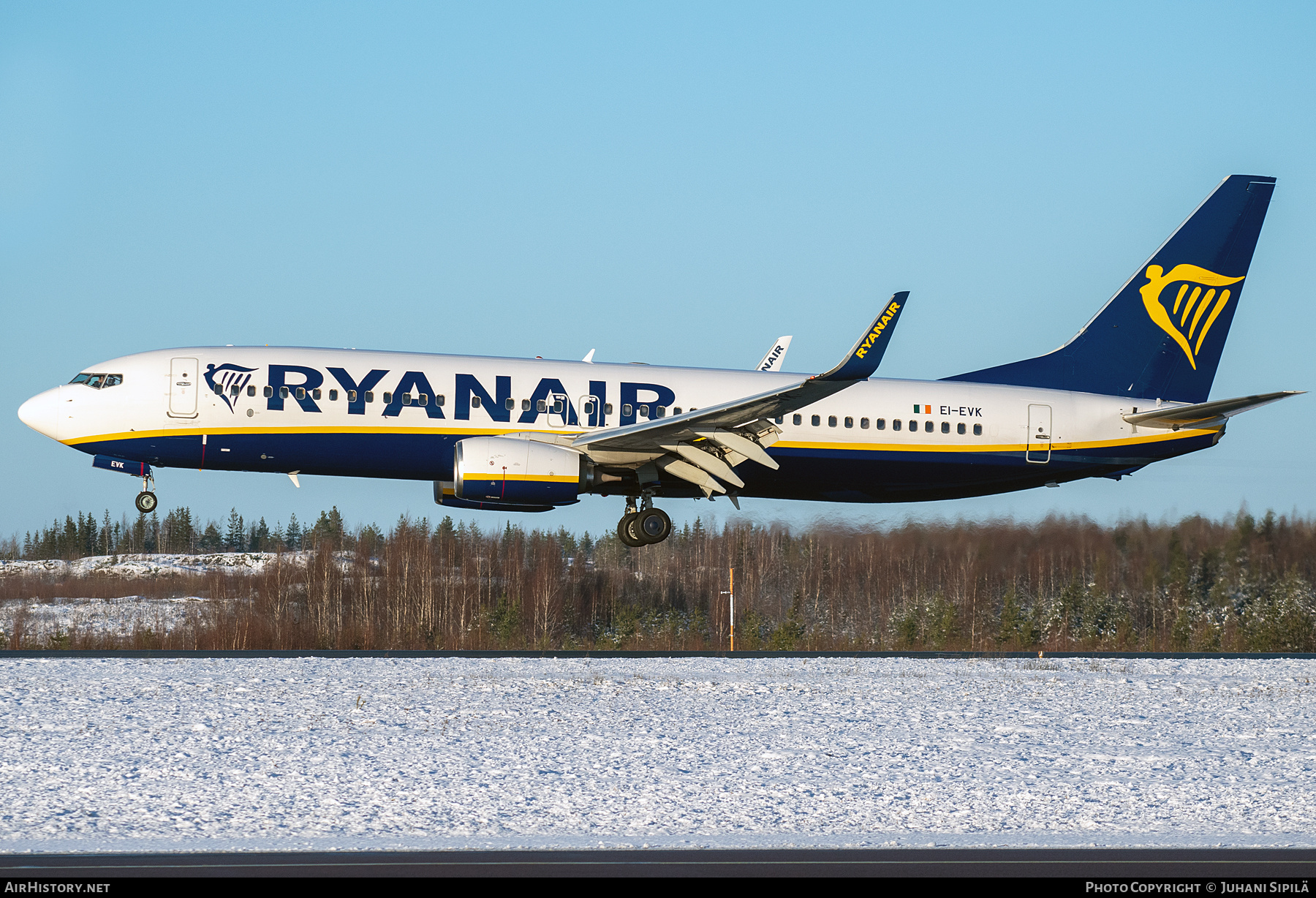 Aircraft Photo of EI-EVK | Boeing 737-8AS | Ryanair | AirHistory.net #757626