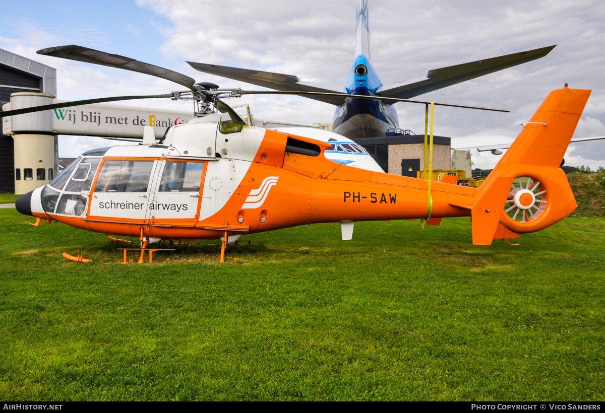 Aircraft Photo of PH-SAW | Aerospatiale SA-365C-1 Dauphin 2 | Schreiner Airways | AirHistory.net #757641