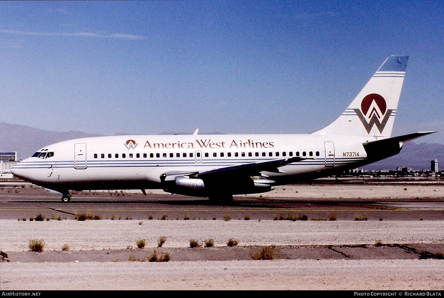 Aircraft Photo of N73714 | Boeing 737-222 | America West Airlines | AirHistory.net #757706