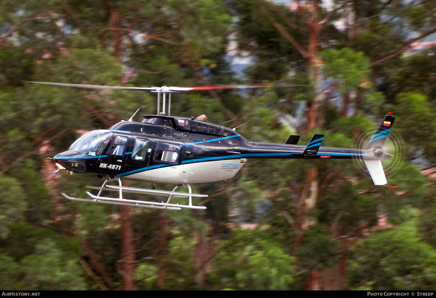 Aircraft Photo of HK-4871 | Bell 206L-3 LongRanger III | Custom Aviation | AirHistory.net #757763