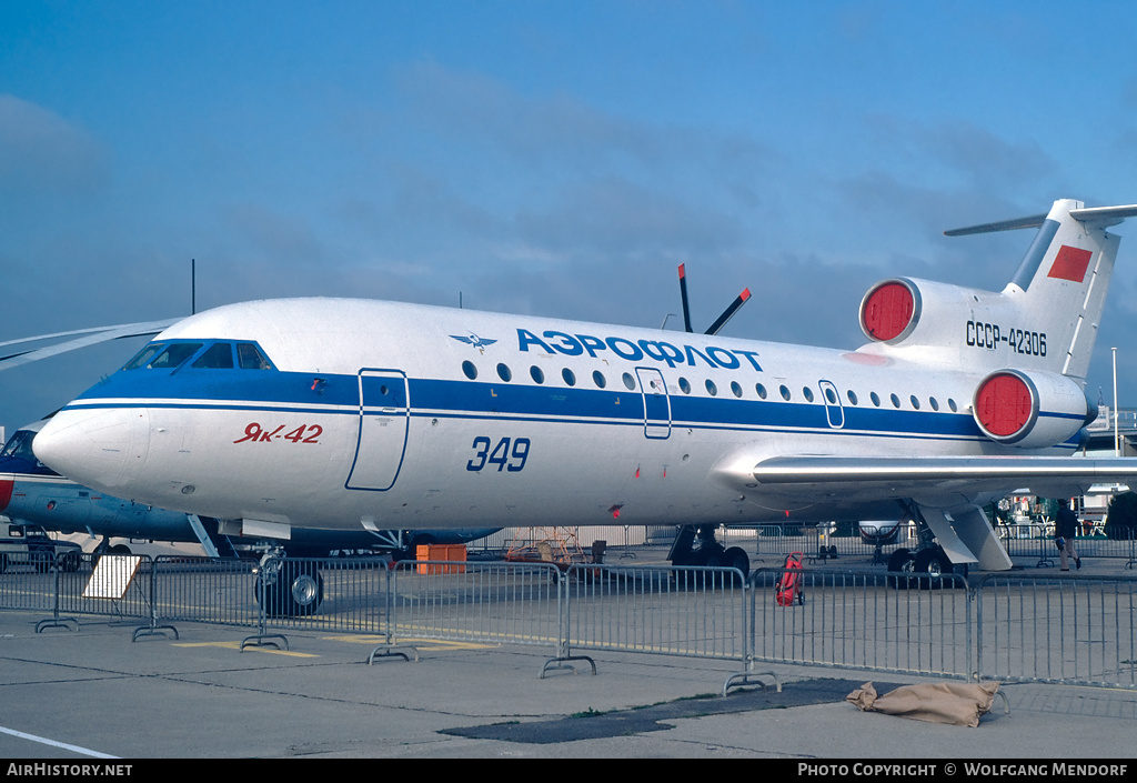 Aircraft Photo of CCCP-42306 | Yakovlev Yak-42 | Aeroflot | AirHistory.net #757777