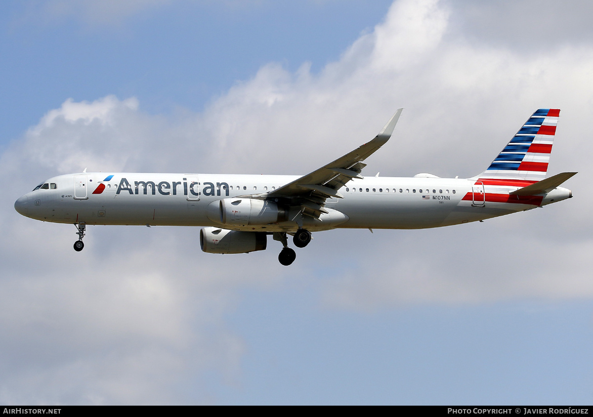 Aircraft Photo of N107NN | Airbus A321-231 | American Airlines | AirHistory.net #757784