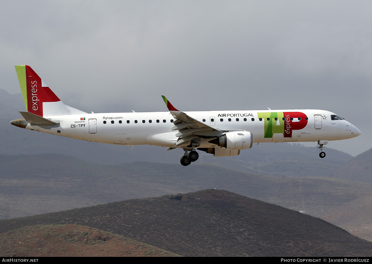 Aircraft Photo of CS-TPY | Embraer 190AR (ERJ-190-100IGW) | TAP Air Portugal Express | AirHistory.net #757793