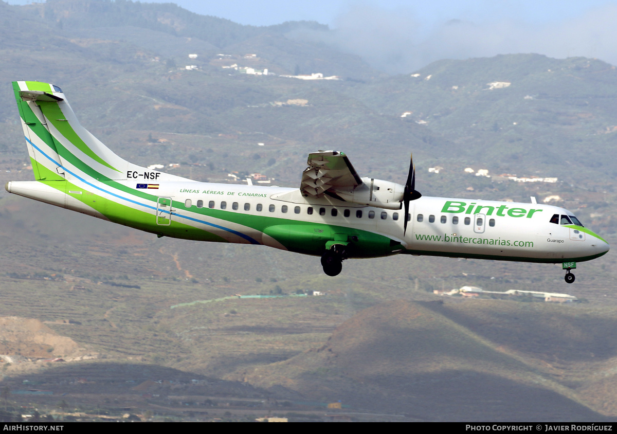 Aircraft Photo of EC-NSF | ATR ATR-72-600 (ATR-72-212A) | Binter Canarias | AirHistory.net #757800