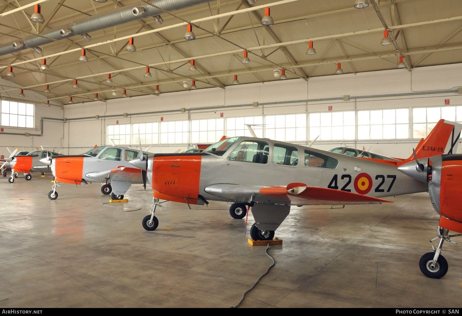 Aircraft Photo of E.24A-29 | Beech F33C Bonanza | Spain - Air Force | AirHistory.net #757825