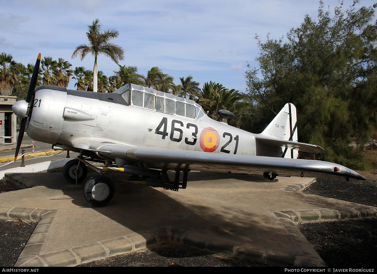 Aircraft Photo of C.6-107 | North American AT-6D Texan | Spain - Air Force | AirHistory.net #757840