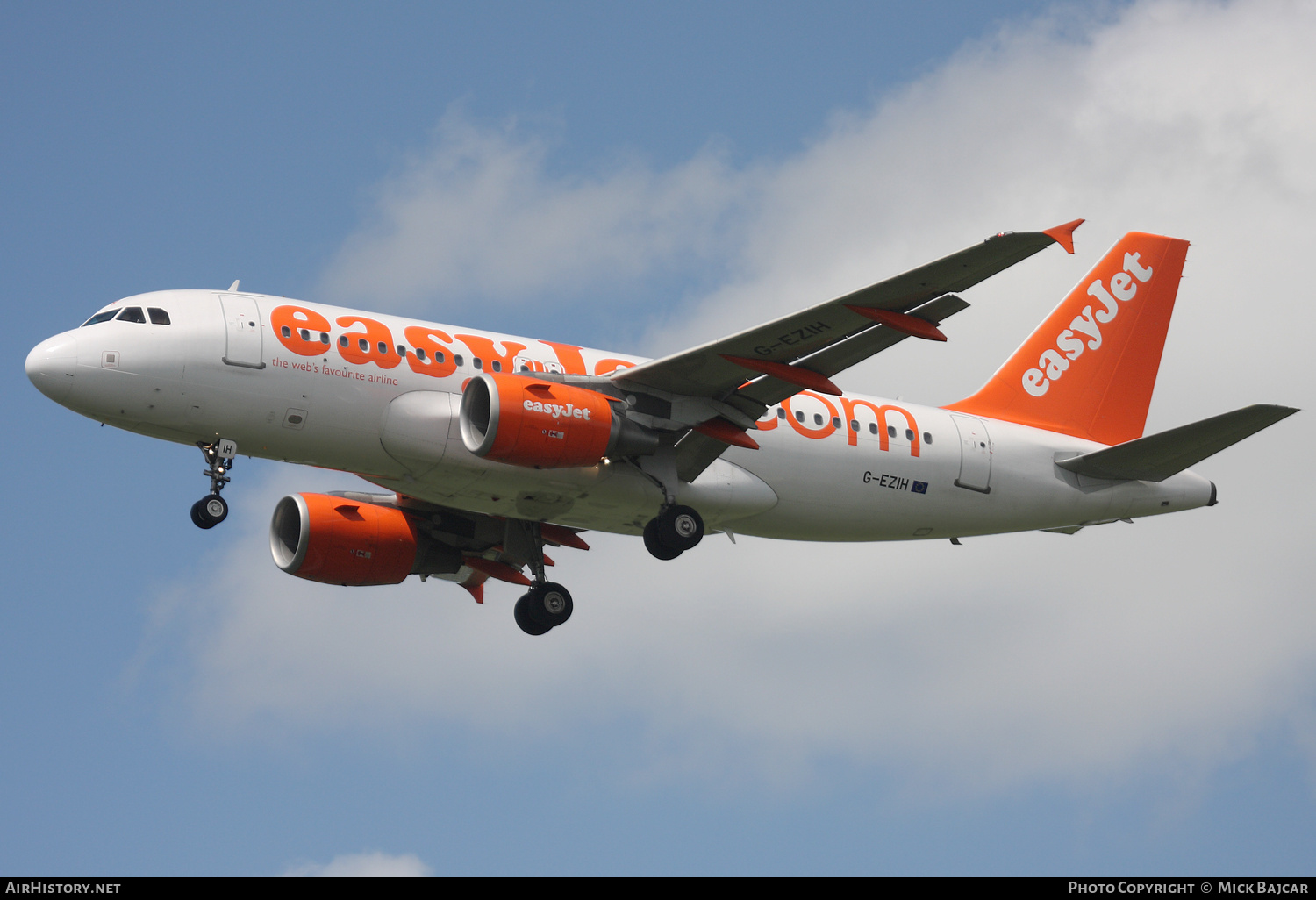 Aircraft Photo of G-EZIH | Airbus A319-111 | EasyJet | AirHistory.net #757841