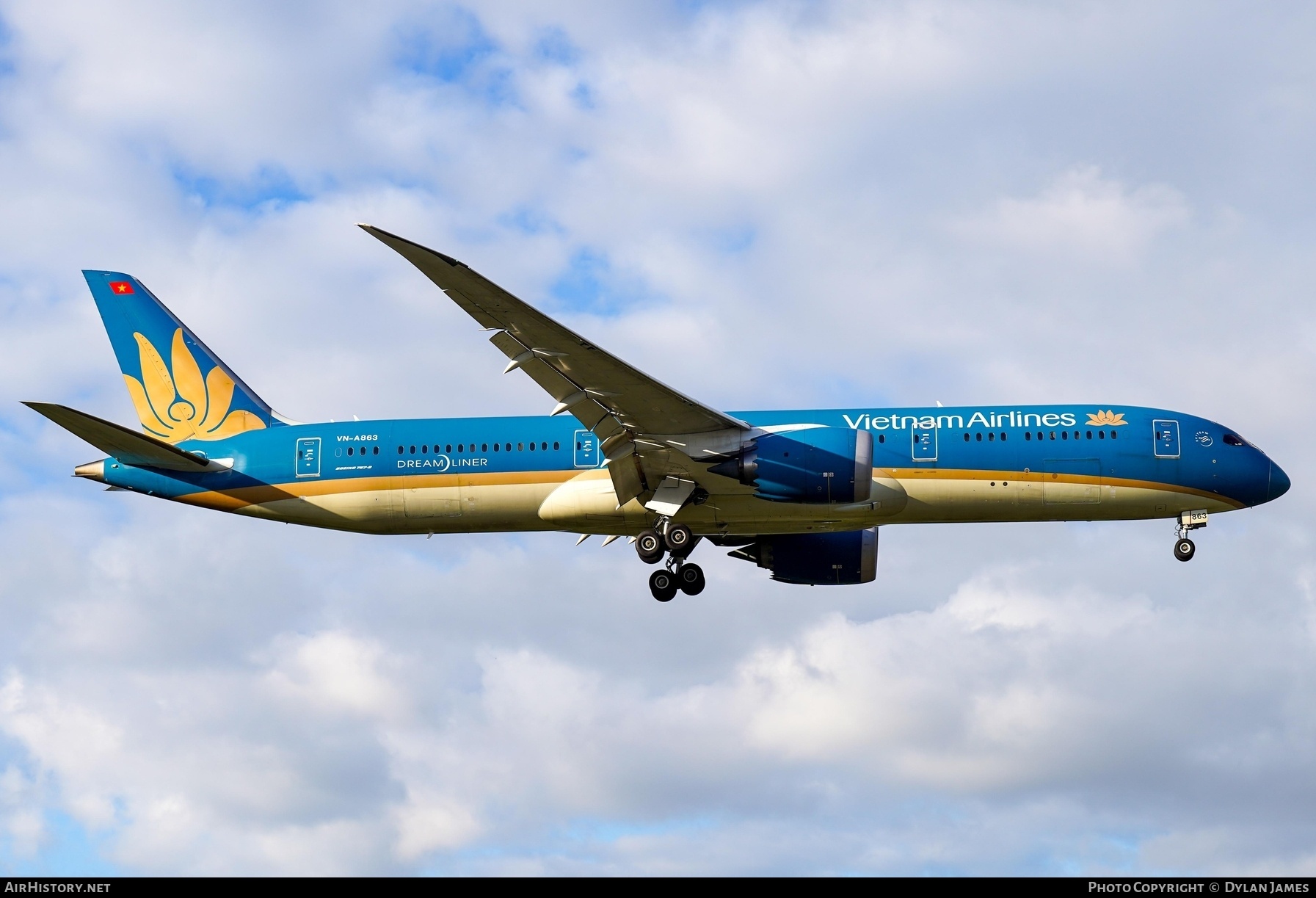 Aircraft Photo of VN-A863 | Boeing 787-9 Dreamliner | Vietnam Airlines | AirHistory.net #757849
