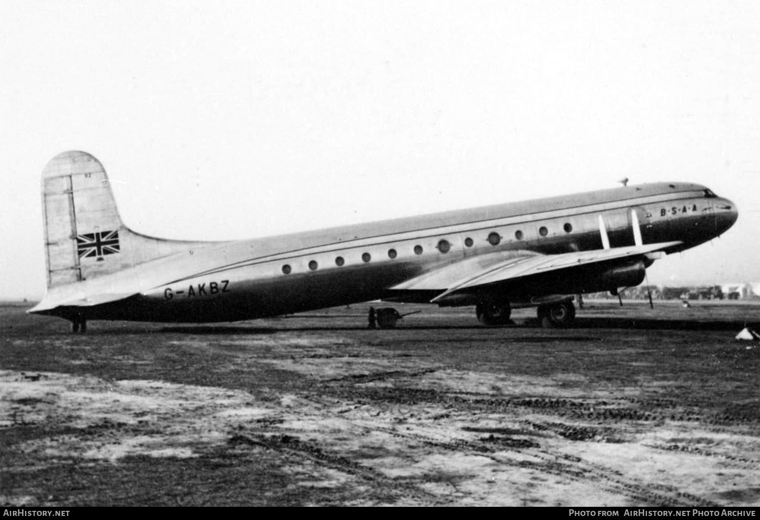 Aircraft Photo of G-AKBZ | Avro 689 Tudor 5 | British South American Airways - BSAA | AirHistory.net #757909
