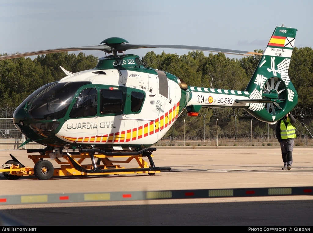 Aircraft Photo of HE.26-45A / EC-582 / 10356 | Airbus Helicopters H-135P-3H | Spain - Guardia Civil | AirHistory.net #757992