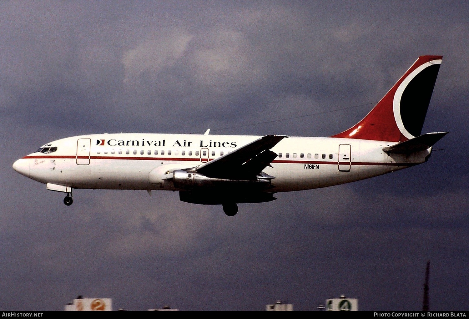 Aircraft Photo of N161FN | Boeing 737-212 | Carnival Air Lines | AirHistory.net #758027