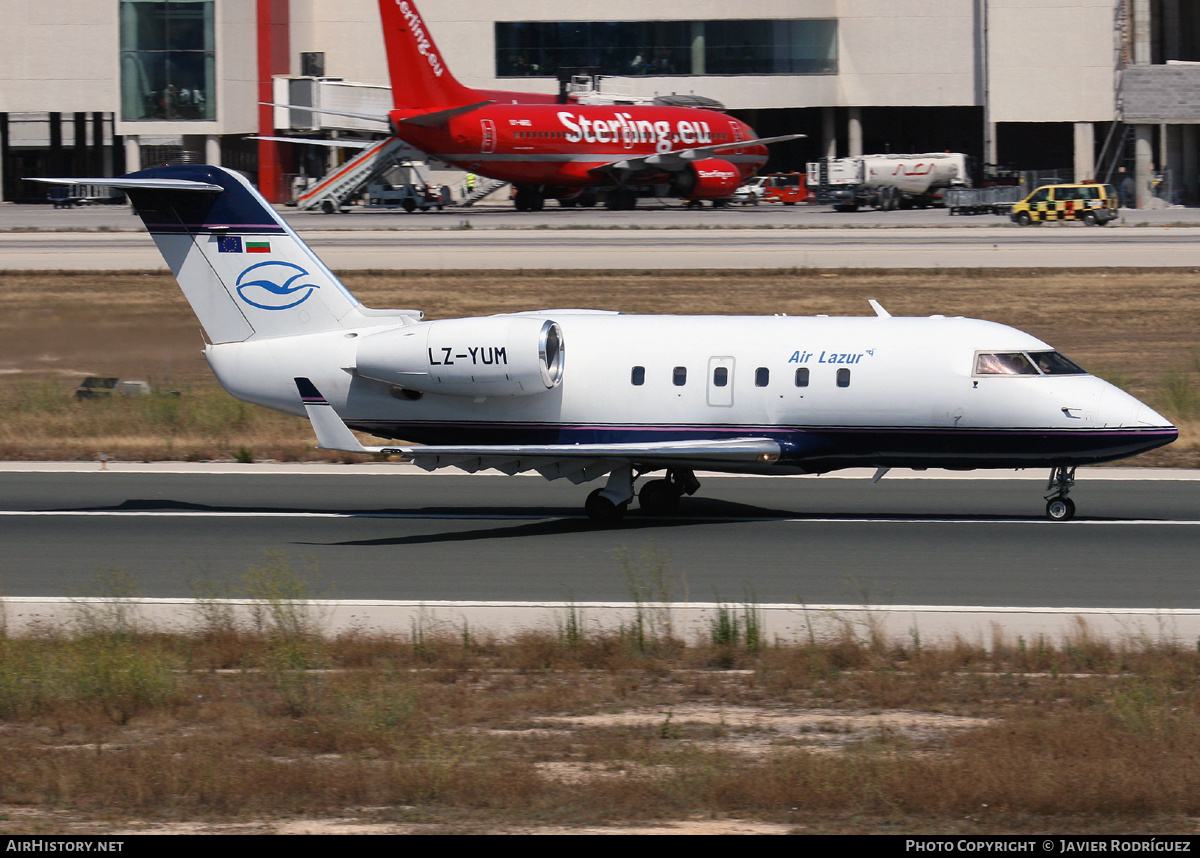 Aircraft Photo of LZ-YUM | Canadair Challenger 600S (CL-600-1A11) | Air Lazur | AirHistory.net #758107